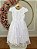 Vestido Infantil Jardim Encantado Branco Festa C/ Renda Luxo - Imagem 7