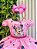 Vestido Infantil Minnie Rosa de Festa para Menina Margaridas - Imagem 1