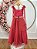 Vestido Infantil Longo Vermelho C/ Aplique de Borboletas Festas - Imagem 8