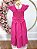 Vestido Longo Daminhas, Infantil Pink em Poliéster, Nervura com Pérolas - Imagem 9