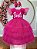 Vestido infantil da Barbie Pink Glitter Luxo - Imagem 6