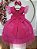 Vestido infantil da Barbie Pink Glitter Luxo - Imagem 9