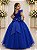 Vestido Infantil Longo Azul Royal Formaturas Daminhas - Imagem 8