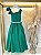 Vestido Infantil Longo Verde Bandeira Daminhas Formaturas - Imagem 9