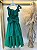 Vestido Infantil Longo Verde Bandeira Daminhas Formaturas - Imagem 2