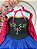 Fantasia Infantil Princesas Anna Frozen C/ Capa Festas Luxo - Imagem 1