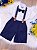 Conjunto Social Camisa Branco Gravata Short Suspensório Azul - Imagem 4