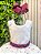 Vestido Infantil Off White Florido Marsala Busto Strass Festa - Imagem 6
