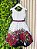 Vestido Infantil Off White Florido Marsala Busto Strass Festa - Imagem 4