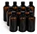 10 Frascos PET Âmbar 500 ml com Tampa - Imagem 1