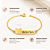 Pulseira Infantil Ursinho Personalizada com Nome Gravado a Laser Banhada a Ouro - Imagem 4