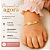 Pulseira Infantil Ursinho Personalizada com Nome Gravado a Laser Banhada a Ouro - Imagem 5
