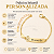 Pulseira Infantil Menino Personalizada com Nome Gravado a Laser Banhada a Ouro - Imagem 3