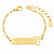 Pulseira Infantil Menina Personalizada com Nome Gravado a Laser Banhada a Ouro - Imagem 1