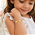 Pulseira Infantil Menina Personalizada com Nome Gravado a Laser Banhada a Ouro - Imagem 3