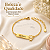 Pulseira Infantil Menina Personalizada com Nome Gravado a Laser Banhada a Ouro - Imagem 4