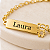 Pulseira Infantil Menina Personalizada com Nome Gravado a Laser Banhada a Ouro - Imagem 5