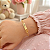 Pulseira Infantil Coroa Personalizada com Nome Gravado a Laser Banhada a Ouro - Imagem 2