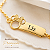 Pulseira Infantil Minnie Personalizada com Nome Gravado a Laser Banhada a Ouro - Imagem 7