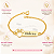 Pulseira Infantil Minnie Personalizada com Nome Gravado a Laser Banhada a Ouro - Imagem 2