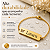 Pulseira Infantil Borboleta Personalizada com Nome Gravado a Laser Banhada a Ouro - Imagem 4