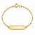 Pulseira Infantil Plaquinha com Bolinhas Personalizada com Nome Gravado a Laser Banhada a Ouro - Imagem 2