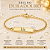 Pulseira Infantil Plaquinha Personalizada com Nome Gravado a Laser Banhada a Ouro - Imagem 4