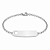 Pulseira Infantil Coração Vazado Personalizada com Nome Gravado a Laser Aço Inox - Imagem 1