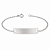 Pulseira Infantil Plaquinha Personalizada com Nome Gravado a Laser Aço Inox - Imagem 1