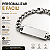 Pulseira Personalizada Aço Inox Elos Gravação a Laser - Do seu jeito! - Imagem 5