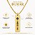 Colar com Gravação a Laser Spotify Medalha Retangular Personalizado Banhado a Ouro - Imagem 5