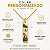 Colar com Fotogravação Personalizado Medalha Retangular Banhado a Ouro - Imagem 2