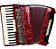 Acordeon Sanfona Gaita Cadenza 48 Baixos 34 Teclas Vermelha - Imagem 1