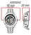 Relógio Masculino Technos Automático Prateado Cor Da Correia Prata Cor Do Bisel Prata Cor Do Fundo Prata - Imagem 9