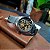 Relógio Orient Automático Nh7ss005 Aço Prata Vidro Mineral Mostrador Dourado Verde - Imagem 3