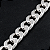 Corrente de Prata 925 Masculina Grumet de 6mm e 60cm - Imagem 4
