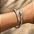 Bracelete de Prata 925 tipo Serpente Bvlgari com Madrepérola - Imagem 1
