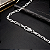 Corrente Cartier Cadeado de Prata 925 Masculina de 60cm e 3mm - Imagem 2