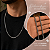 Corrente Bali Peruano de Prata 925 Masculina 2mm e 55cm - Imagem 5