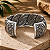 Bracelete de Prata 925 Aberto Trançado de Fios Serpentinos - Imagem 3