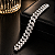 Pulseira de Prata 925 Elos Cubanos Cuban Link com zircônias - Imagem 1