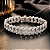 Pulseira de Prata 925 Elos Cubanos Cuban Link com zircônias - Imagem 2