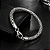 Pulseira Bali de Prata 925 Quadriculado Envelhecido de 6mm - Imagem 1