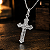 Pingente Cruz Jesus Cristo de Prata 925 Crucifixo Detalhes Alto Relevo - Imagem 1