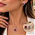 Conjunto Quadrado de Prata 925 com Rubí e Zircônias - Imagem 3