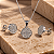 Conjunto Redondo de Prata 925 cravejado de Zircônias - Imagem 2