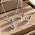 Conjunto Ponto de Luz de Prata 925 com Zircônias - Imagem 1