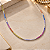 Corrente Riviera de Prata 925 Rainbow Colorida 45cm - Imagem 3
