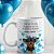 Caneca Cachorrinho com Frase Romântica – Modelo Azul | Porcelana 325 ml | 1 Unidade – Fenari - Imagem 1