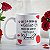 Caneca Romântica “O Que é a Queda de Golias Perto da Que Tenho por Você?” | Porcelana 325 ml | 1 Unidade – Fenari - Imagem 1